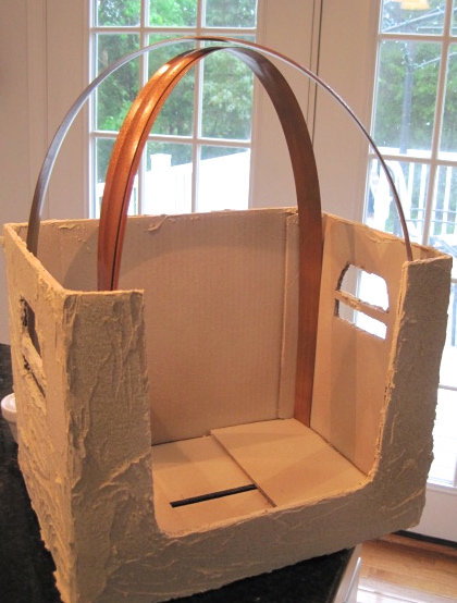 Pet Bed Created From Upcycled Cardboard Box Hometalk Pet Bed Created From Upcycled Cardboard Box Crafts Flexible Plastic Moulding Makes A Gazebo
