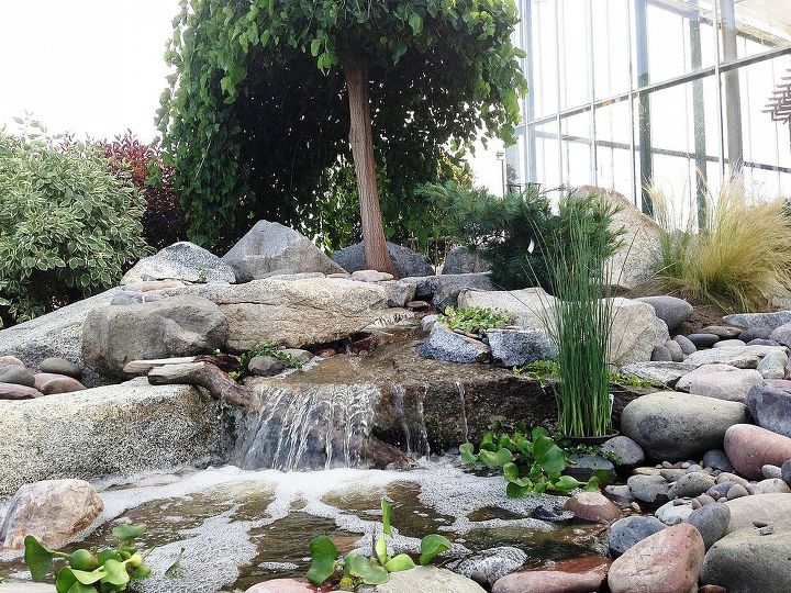 pondless water feature renovation, outdoor living, ponds water features, Finished and flowing