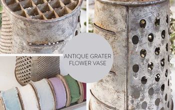 Antique Grater Turned Flower Vase!