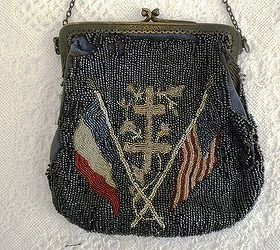 a wwi era beaded purse restoration before after more in blog link, crafts, BEFORE WWI purse front