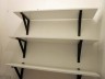 walk in closet shelving and hanging space, shelving ideas, shelves from Ikea