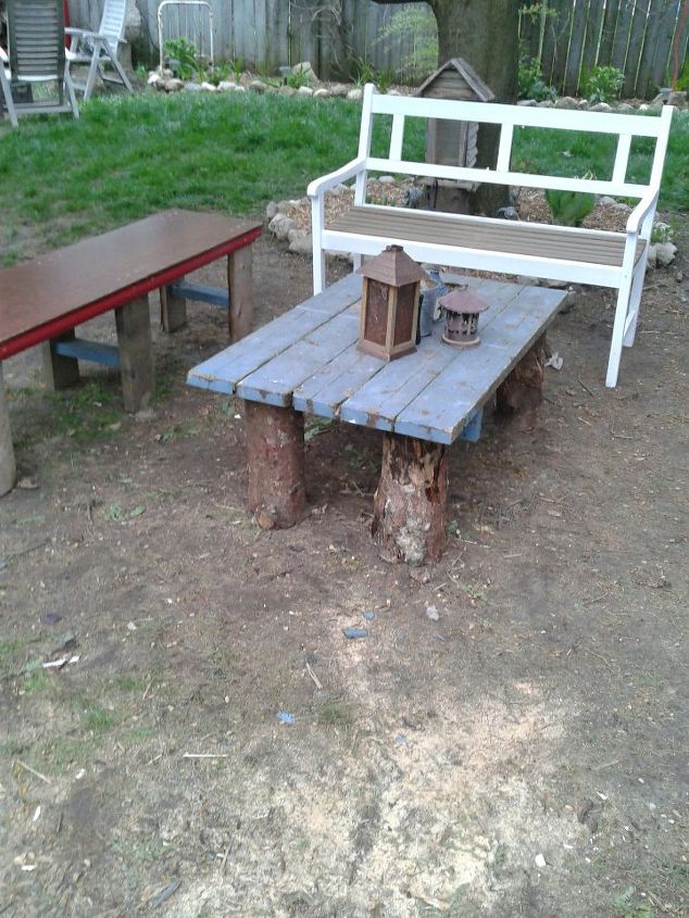 old dresser top made into bench, painted furniture, repurposing upcycling, rustic furniture, rustic table from old picnic table