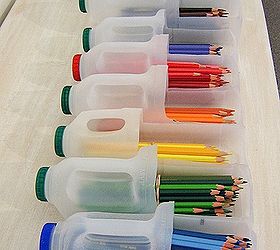 how to use garbage as a tool for your kids, crafts, repurposing upcycling, Use old empty bottles as a box for crayons