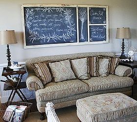 how to turn a screen door into a chalkboard, chalkboard paint, crafts, repurposing upcycling, Chalkboard hung on the wall