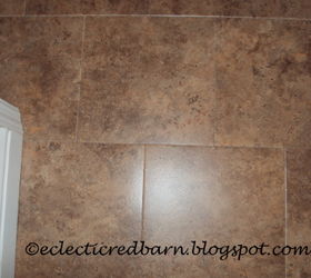 laying a peel and stick vinyl flooring, diy renovations projects, flooring, Close up of floor