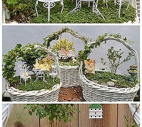 fairy garden easter baskets, crafts, easter decorations, gardening, seasonal holiday decor