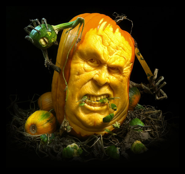 amazing halloween pumpkin carvings, halloween decorations, seasonal holiday d cor, Pumpkin design by RAY VILLAFANE