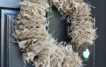 Burlap Wreath for Spring!