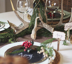 a rustic christmas tablescape, repurposing upcycling, seasonal holiday d cor, thanksgiving decorations