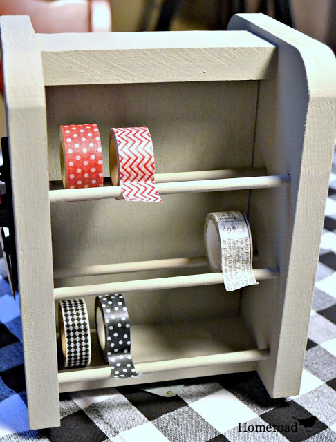 spice rack kit made a great washi tape dispenser, cleaning tips, Two sided spinning carousel