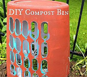 how to make your own compost bin diy, composting, gardening, go green