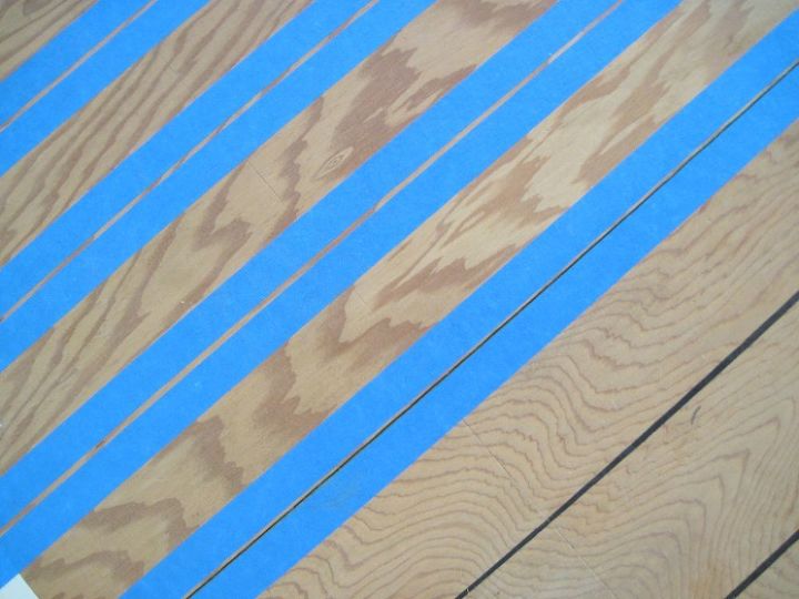 painted floor a 1964 single wide mobile home make over