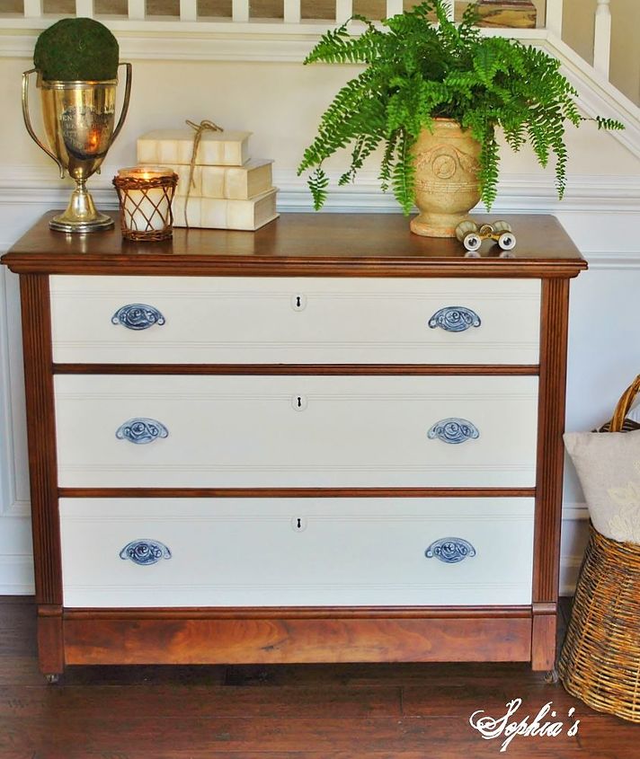 wood white dresser and milk paint dining table makeovers, chalk paint, painted furniture