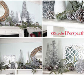 winter mantle recycling my tree, christmas decorations, fireplaces mantels, seasonal holiday d cor