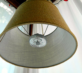 off the grid drum shade pendant, electrical, lighting, Off the grid drum shade pendant using battery operated LED light