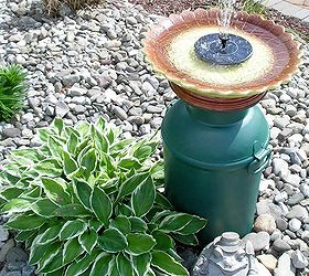 milk can fountain, gardening, ponds water features, repurposing upcycling