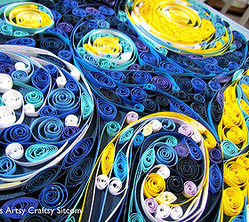 quilling as wall art, crafts, Quilled Starry Night Suzys Artsy Craftsy Sitcom quilling paper crafts wall art