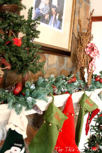 holiday mantel, seasonal holiday decor