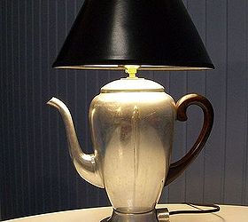 vintage coffee pot lamp, crafts, lighting, repurposing upcycling