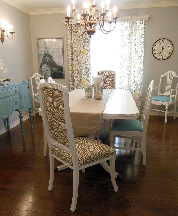 painting dining room furniture, dining room ideas, home decor, lighting, painted furniture, After