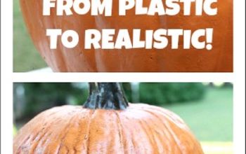Making Your plastic pumpkins look real!
