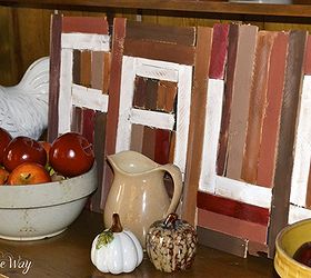 home fall tour, crafts, repurposing upcycling, seasonal holiday decor, This Fall Sign is made from wood shims and painted in Fall colors