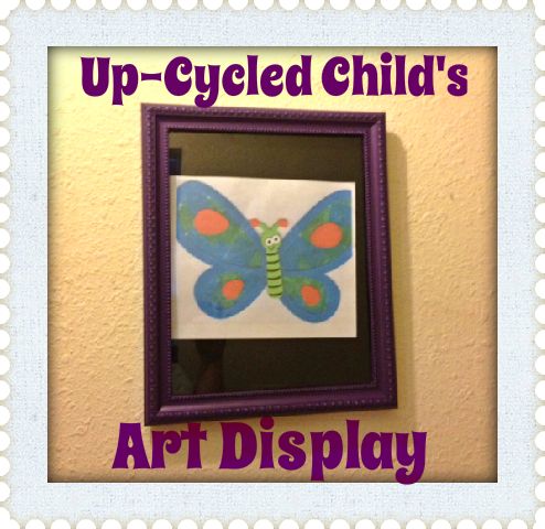 up cycled frame child s art display, repurposing upcycling