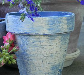 creating the look of vintage french flower pots how to, chalk paint, flowers, gardening, painting, repurposing upcycling