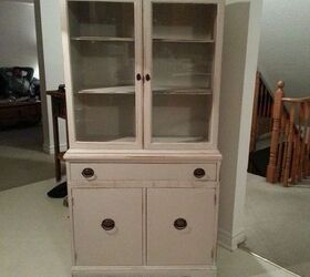 refinishing an old hutch, painted furniture, I just love it