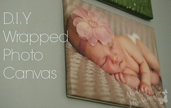 DIY Wrapped Photo Canvasses