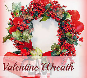 valentine s day wreath from supplies on hand, christmas decorations, seasonal holiday d cor, valentines day ideas, wreaths