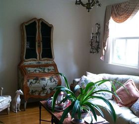 hometour to grandmother s house we go, bathroom ideas, bedroom ideas, home decor, living room ideas, repurposing upcycling, Formal living room Picture 2 The antique armoir reminds me of the one in Beauty and the Beast Again love the porcelain greyhound