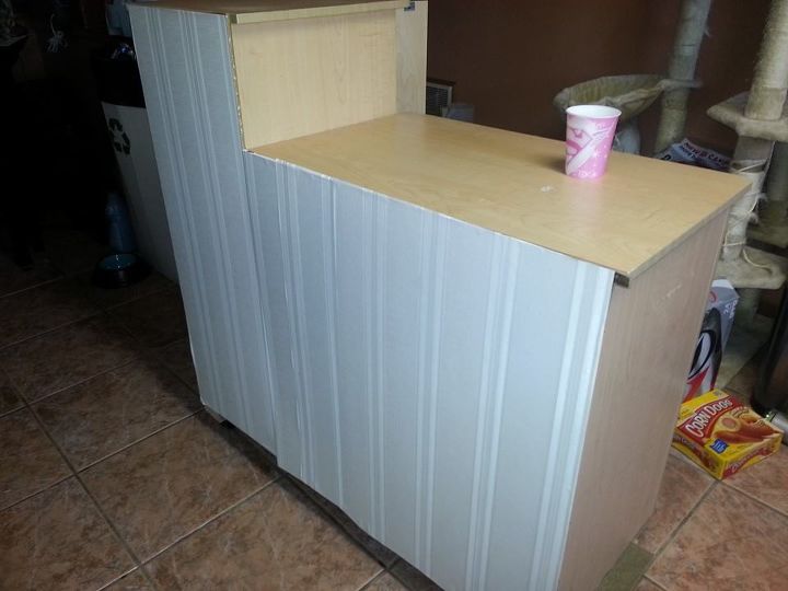 changing table to kitchen island, kitchen design, kitchen island, painted furniture, repurposing upcycling