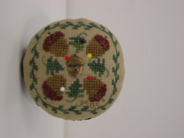 images of my needlework, crafts, Detail of the pin cushion