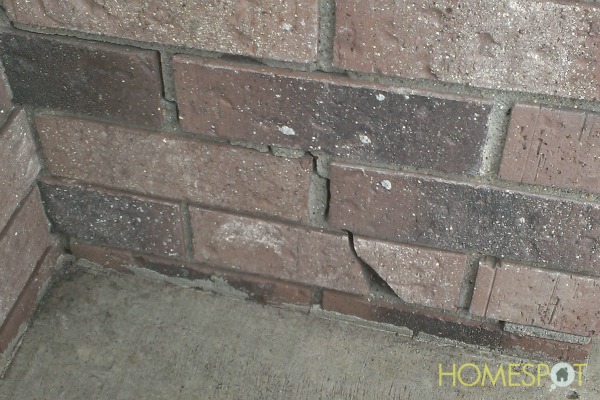 spring home maintenance checklist, home maintenance repairs, Water that freezes in tiny cracks with expand the damage