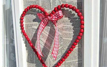 From Christmas Beads To Valentine Wreath