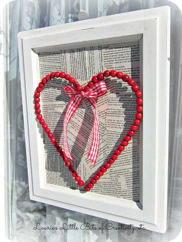 from christmas beads to valentine wreath, crafts, doors, seasonal holiday decor, valentines day ideas, wreaths