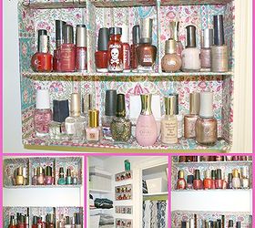 just wanted to share i did some organizing and gave a 2nd guest bedroom some, home decor, organizing, repurposing upcycling, nail polish is easier to grab no more spills disorganization in a messy basket