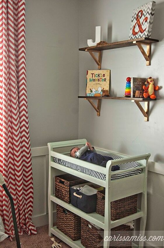 red white and blue nursery reveal, bedroom ideas, diy, home decor, how to, painted furniture, rustic furniture