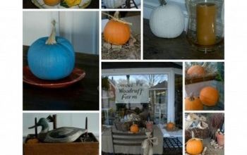 Fall Decoration - Burlap and Pumpkins