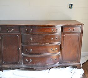 dresser turned vanity, painted furniture, Antique dresser turned vanity