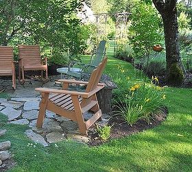 our pennsylvania bluestone patio gets a face lift, diy, patio, tiling, Last year I refinished all our outside cedar furniture this collection is over 20 years old now and almost looks new