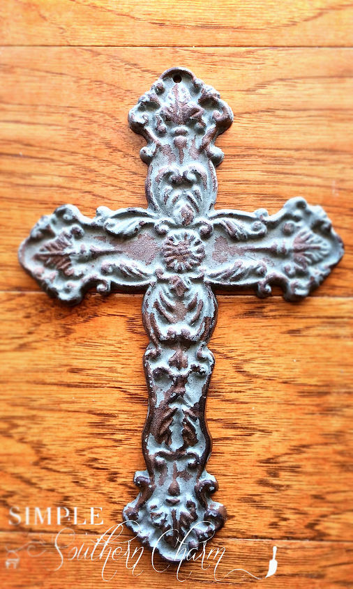 online products, home decor, WASHED IRON CROSS