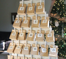 diy christmas tree advent calendar, christmas decorations, crafts, seasonal holiday decor, advent calendar