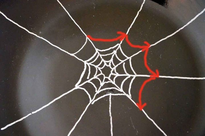 pinte uma teia de aranha mesmo que voc ache que no sabe pintar halloween