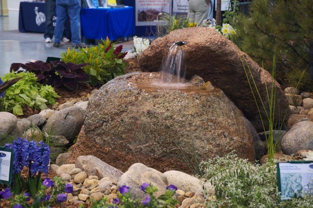 spouting rocks can stand by themselves or become a dramatic waterfall into a pond, curb appeal, landscape, ponds water features, A spouting Rock is beautiful all on its own