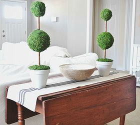 diy moss topiaries, crafts, home decor, Easy but very messy to make