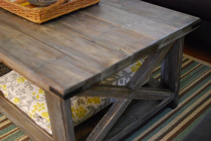 diy rustic coffee table, home decor, painted furniture, rustic furniture, For the finish coat I used three different waxes