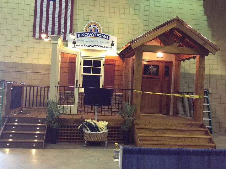 sneak peak at our new home show booth, New Home Show Booth