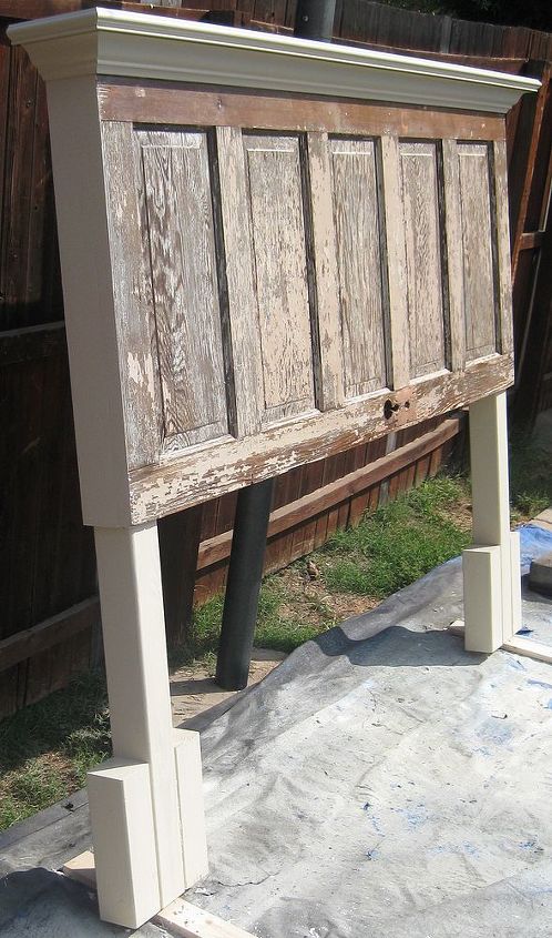 90 Year Old Door Made Into A Headboard Hometalk
